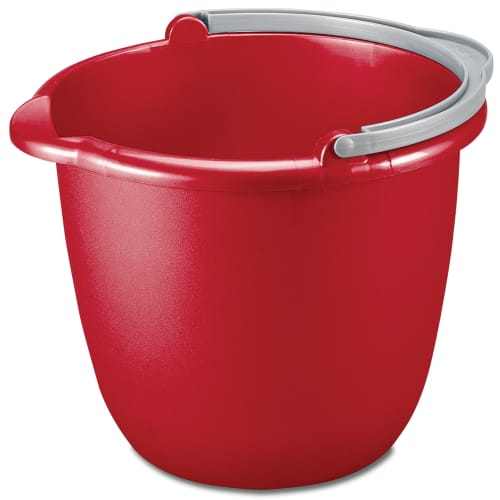 10 Quart Plastic Mop Bucket, Red